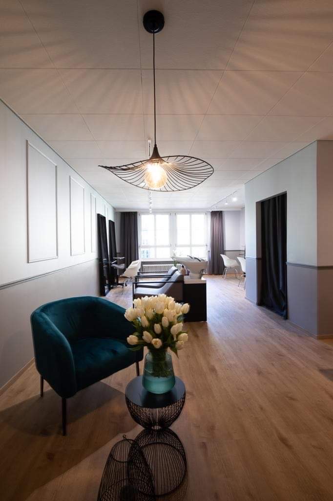 Blick durch den Salon mit Tageslicht
