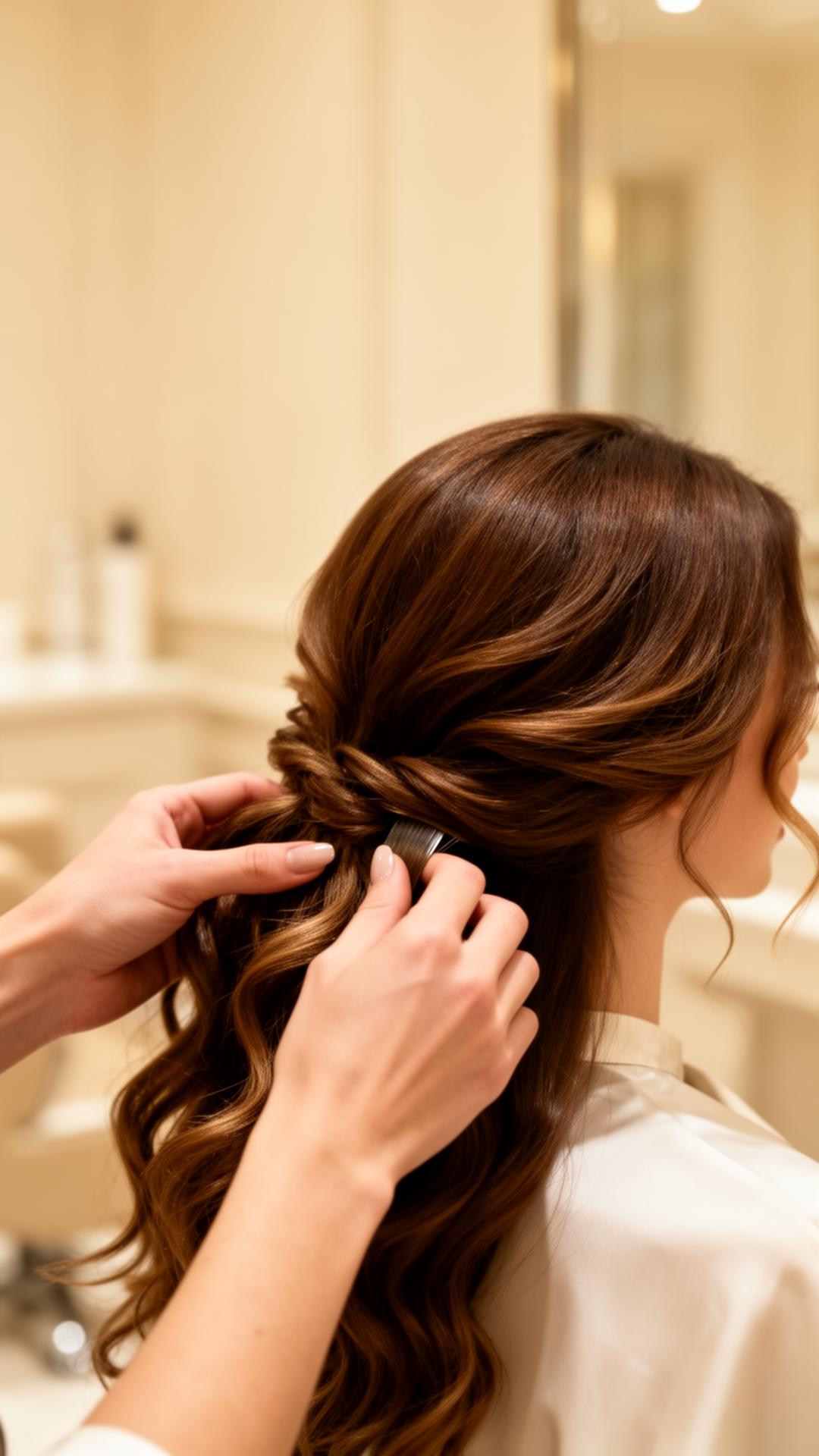 Detail eines Stylings im Atelier